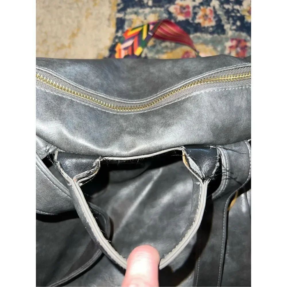 Fashion Mini Backpack Purse Gray - Picture 3 of 3